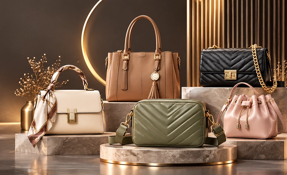 Women's bags collection featuring handbags, crossbody bags and shoulder bags